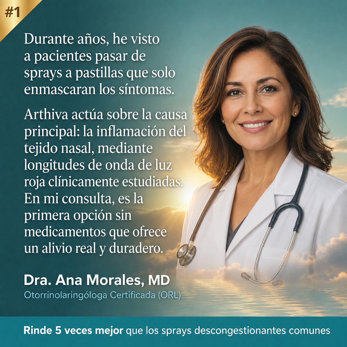 Arthiva Breathe | Alivio Luz roja Nasal