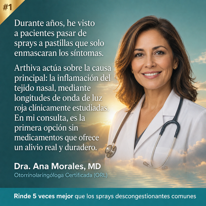 Arthiva Breathe | Alivio Luz roja Nasal